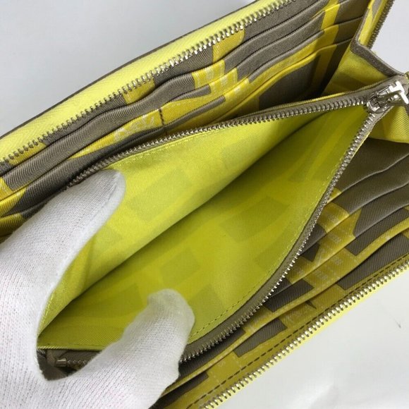 HERMES Long wallet Azap Long Silk-In Zip Around Long Wallet Epsom yellow - Picture 3 of 13